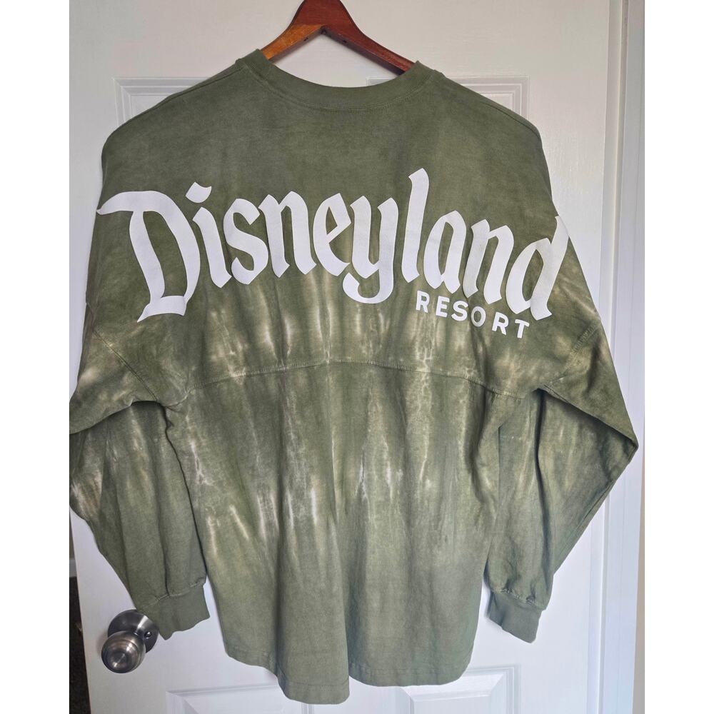 DisneyLand Resort Spirt Green Tie-Dye Long-Sleeve Oversized Jersey Medium - Picture 1 of 9